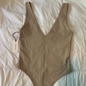 Aritzia Nude Thong Body Suit